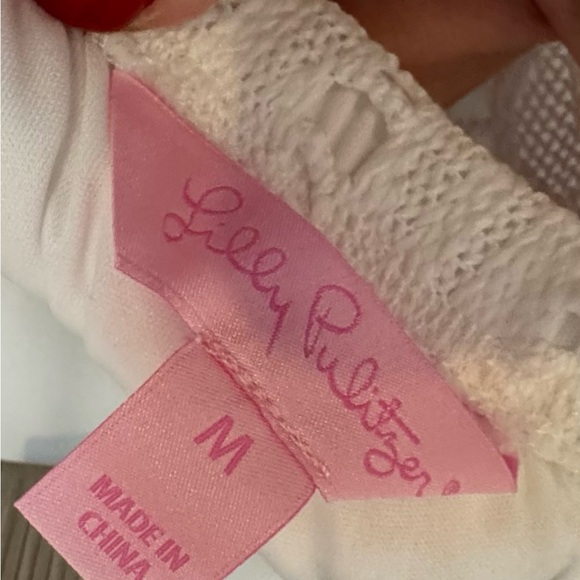 Lilly Pulitzer White Lace Strapless Romper | Size M | Resort Beach Bridal - Picture 2 of 5